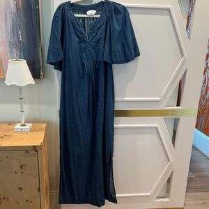 Size large maxi dress. Denim